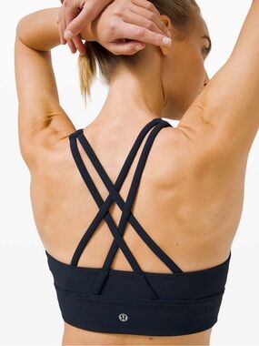 Lululemon Energy Bra High Neck Long Line Rib